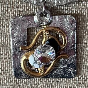 J Jansen ~ Elegant Silver and Gold Necklace